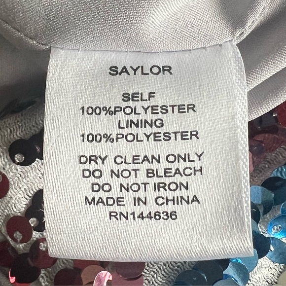 SAYLOR Jojo Sequin Jumpsuit XS V-Neck - Picture 13 of 14